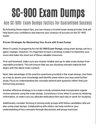 Ace SC-900: Exam Dumps Tactics for Guaranteed Success