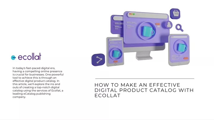 how to make an effective digital product catalog with ecollat