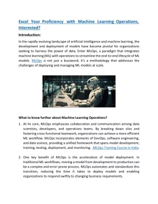 excel your proficiency with machine learning