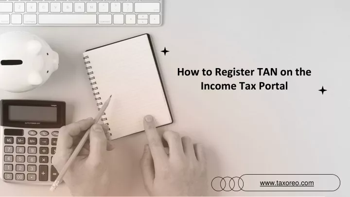 how to register tan on the income tax portal