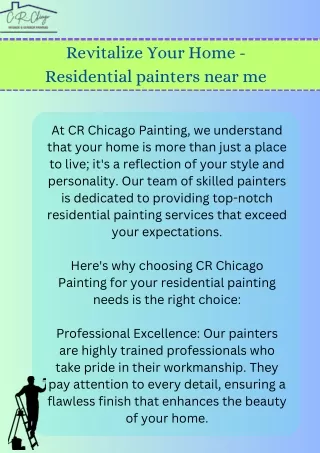 Revitalize Your Home - Residential Painters Near Me