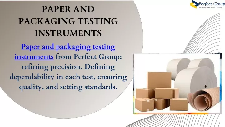 paper and packaging testing instruments