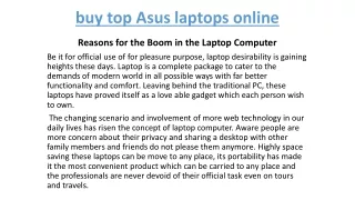 buy top Asus laptops online