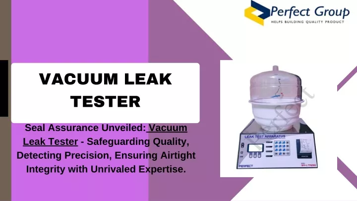 vacuum leak tester