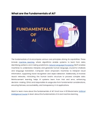 what are the fundamentals of ai