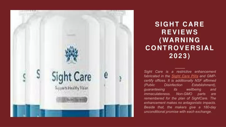 sight care reviews warning controversial 2023