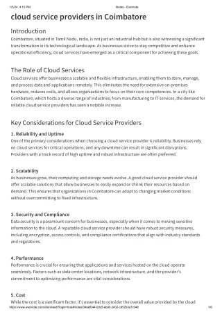 cloud service providers in Coimbatore pdf