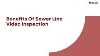 Benefits Of Sewer Line Video Inspection