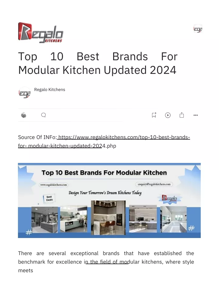 top 10 best brands for modular kitchen updated