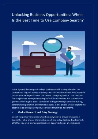 unlocking business opportunities when is the best