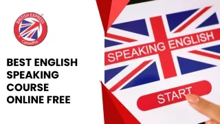 Best English Speaking course online free
