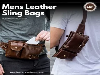 Handcrafted Mens Leather Sling Bags - Leather Shop Factory