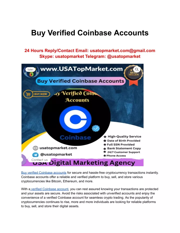 buy verified coinbase accounts