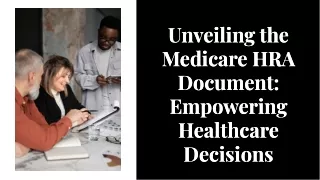 Unveiling the Medicare HRA Document Empowering Healthcare Decisions