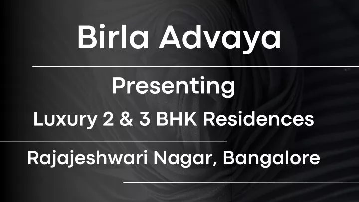 birla advaya