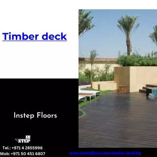 Instep's Timber Decks: The Perfect Blend of Form and Function