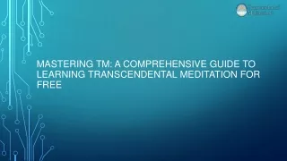 Mastering TM: A Comprehensive Guide to Learning TM for Free