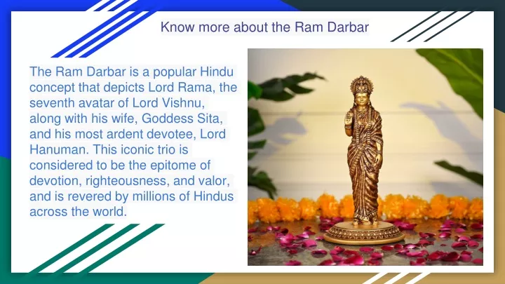 know more about the ram darbar