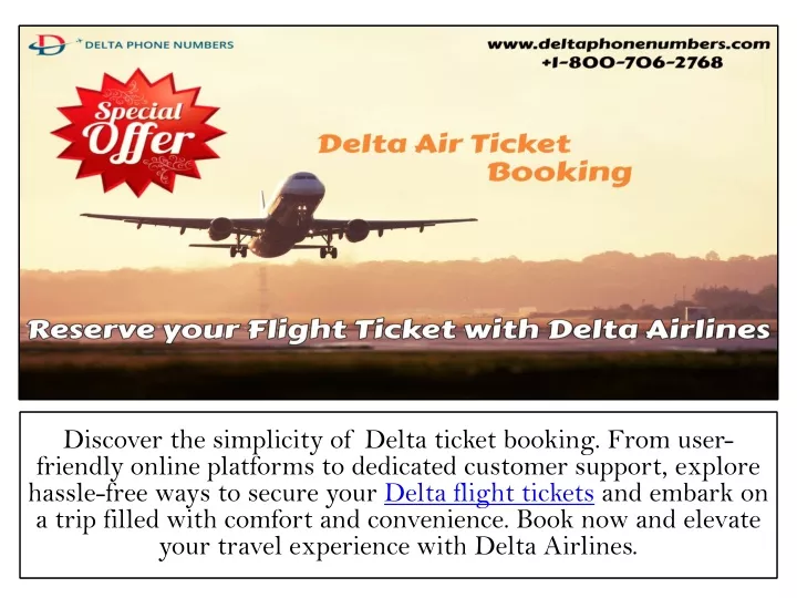 discover the simplicity of delta ticket booking