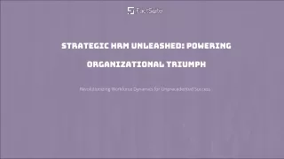 strategic hrm unleashed powering organizational