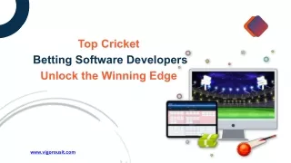 Cricket Betting Software Developers