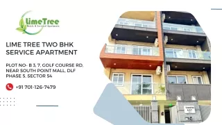 2bhk Service Apartment in Gurgaon near DLF Golf Course | Lime Tree Hotels
