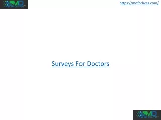 Surveys For Doctors