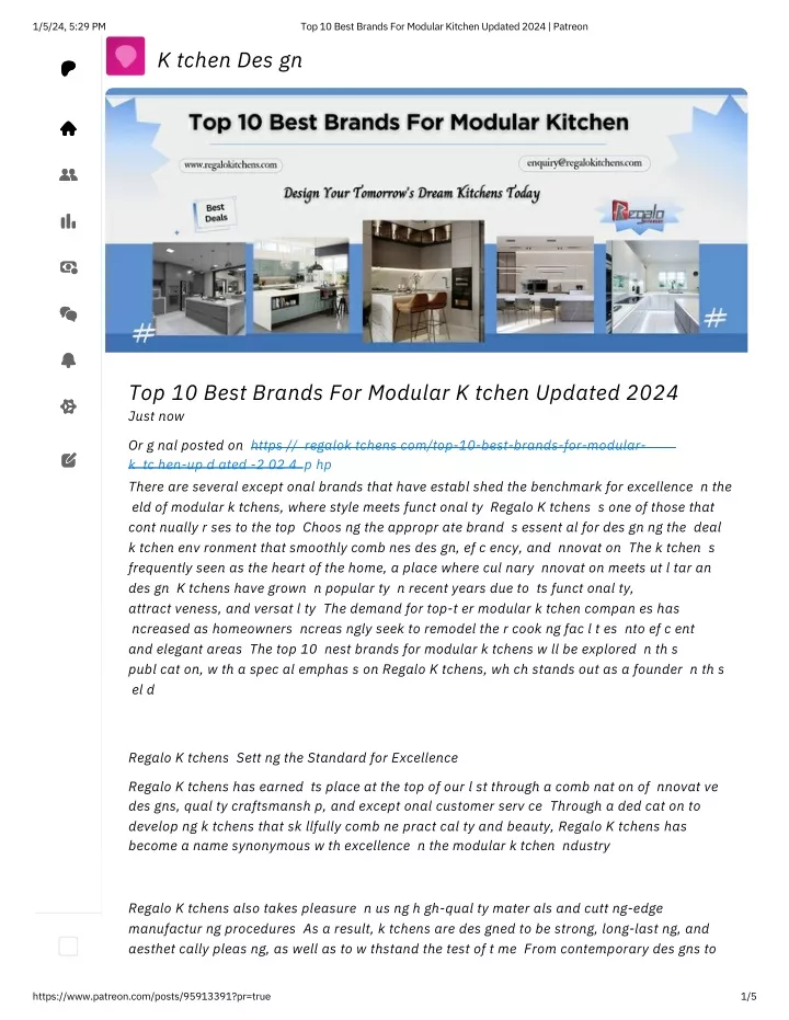 PPT Top 10 Best Brands For Modular Kitchen Updated 2024 PowerPoint   1 5 24 5 29 Pm N 