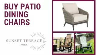 Dining Patio Chairs