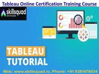 Are You Looking To Learn Tableau Online Certification Training Courses