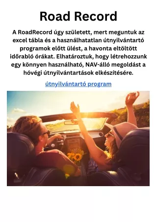 road record