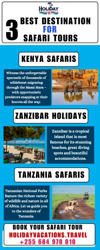 3 BEST DESTINATION FOR SAFARI TOURS