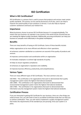 ISO Certification in jordan