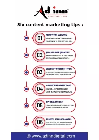 Six content marketing tips