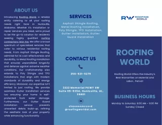 Roofing World - Month 2