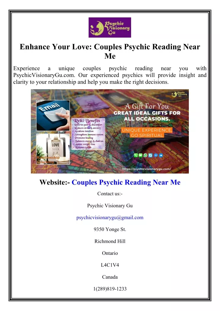 enhance your love couples psychic reading near me