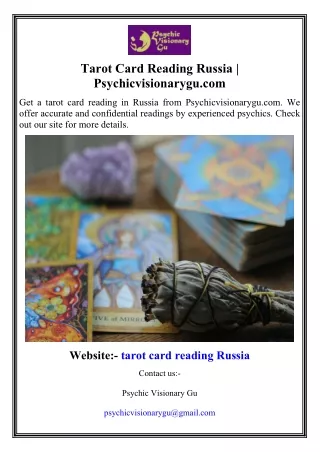 tarot card reading russia psychicvisionarygu com