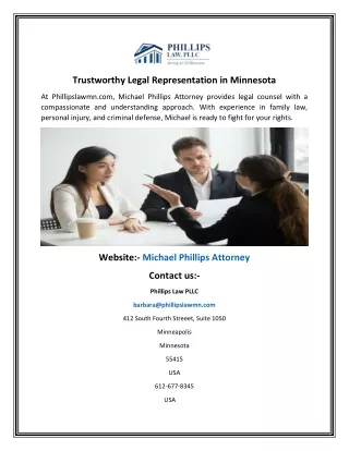 Trustworthy Legal Representation in Minnesota