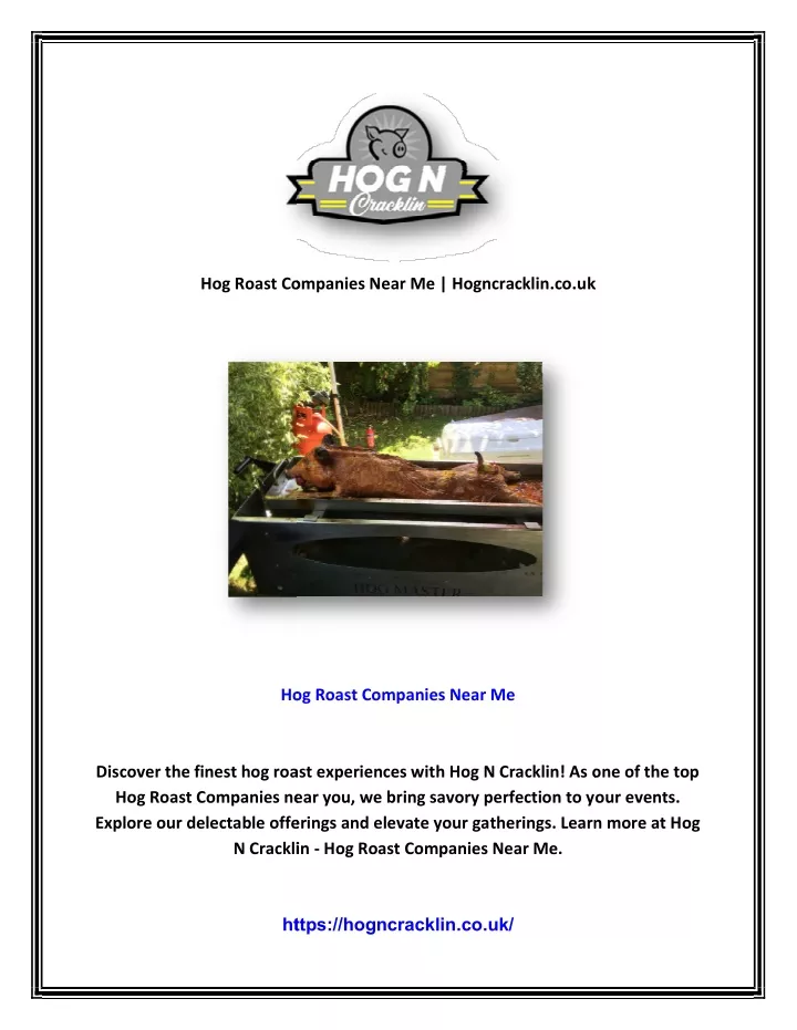 hog roast companies near me hogncracklin