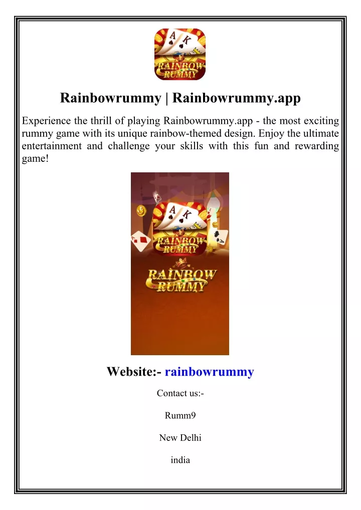 rainbowrummy rainbowrummy app