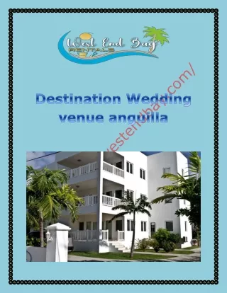 Destination Wedding venue anguilla