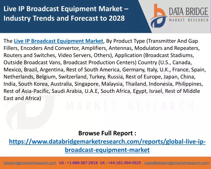 live ip broadcast equipment market industry