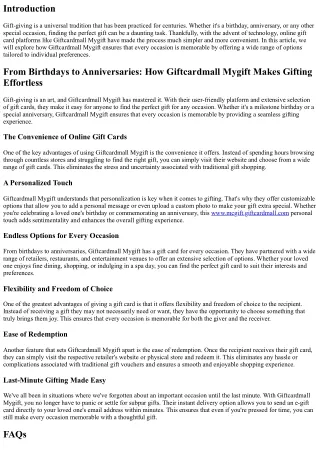 From Birthdays to Anniversaries: How Giftcardmall Mygift Ensures Every Occasion