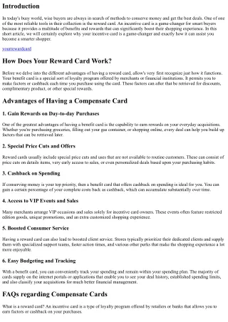 Why Compensate Your Reward Card is a Game-Changer for Savvy Shoppers