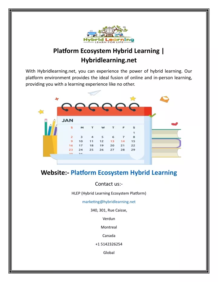 platform ecosystem hybrid learning hybridlearning