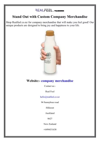 stand out with custom company merchandise