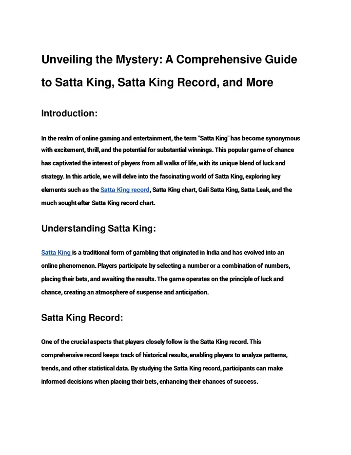unveiling the mystery a comprehensive guide