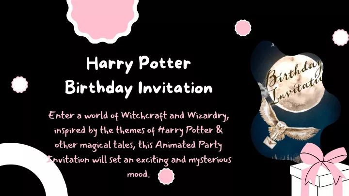 harry potter birthday invitation