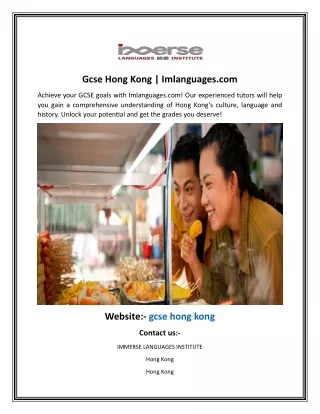 gcse hong kong imlanguages com