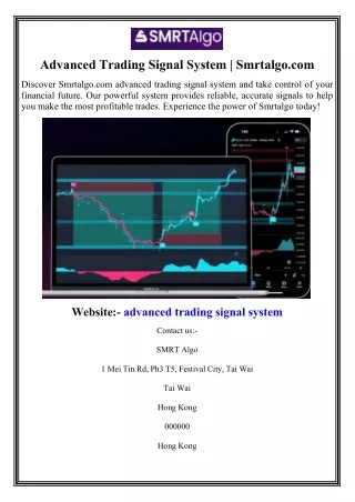 advanced trading signal system smrtalgo com